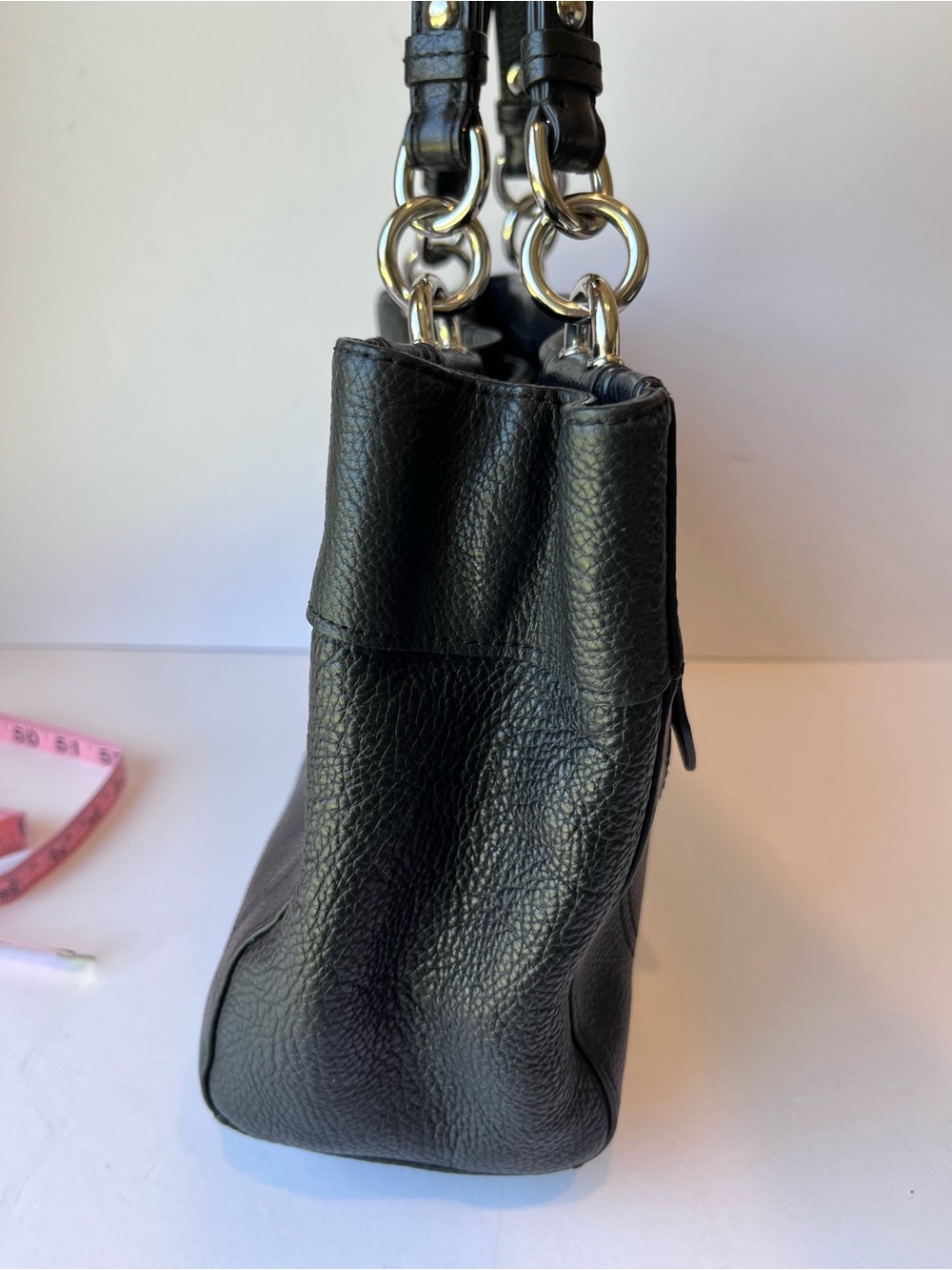 Vintage Coach Penelope Black Leather Shoulder Bag - Picture 13 of 15